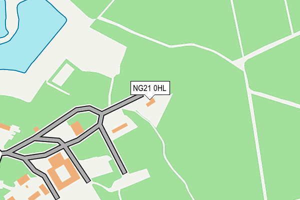 NG21 0HL map - OS OpenMap – Local (Ordnance Survey) NG21 0HL map - OS OpenMap – Local (Ordnance Survey)