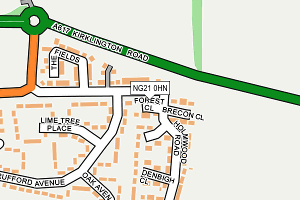 NG21 0HN map - OS OpenMap – Local (Ordnance Survey) NG21 0HN map - OS OpenMap – Local (Ordnance Survey)
