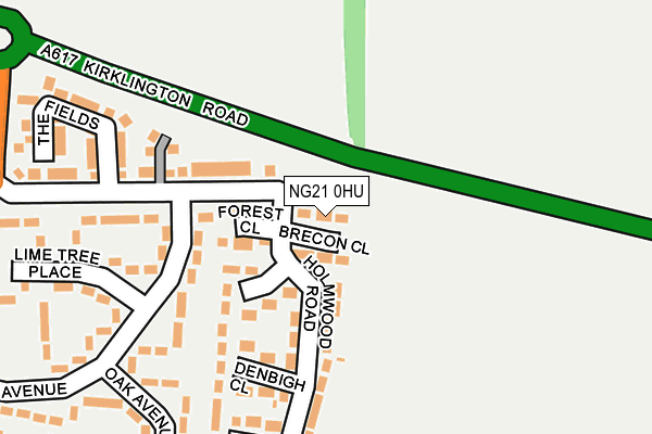 NG21 0HU map - OS OpenMap – Local (Ordnance Survey) NG21 0HU map - OS OpenMap – Local (Ordnance Survey)