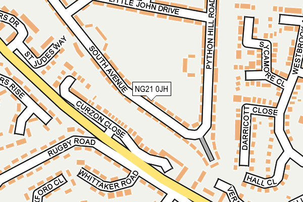 NG21 0JH map - OS OpenMap – Local (Ordnance Survey) NG21 0JH map - OS OpenMap – Local (Ordnance Survey)