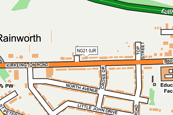 NG21 0JR map - OS OpenMap – Local (Ordnance Survey) NG21 0JR map - OS OpenMap – Local (Ordnance Survey)
