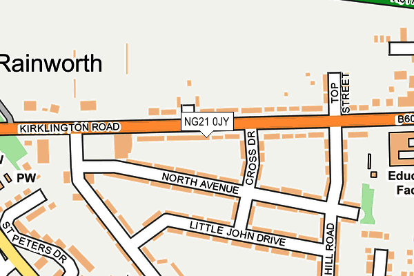 NG21 0JY map - OS OpenMap – Local (Ordnance Survey) NG21 0JY map - OS OpenMap – Local (Ordnance Survey)
