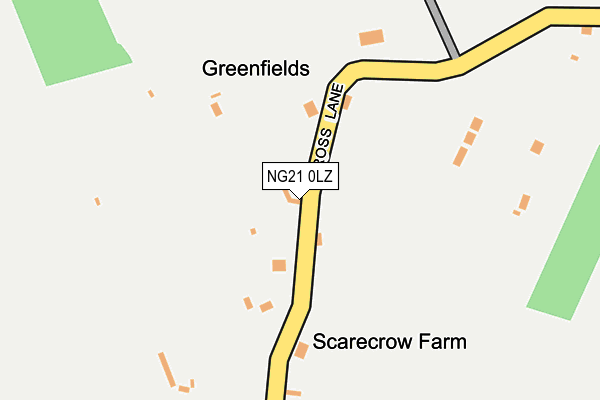 NG21 0LZ map - OS OpenMap – Local (Ordnance Survey) NG21 0LZ map - OS OpenMap – Local (Ordnance Survey)