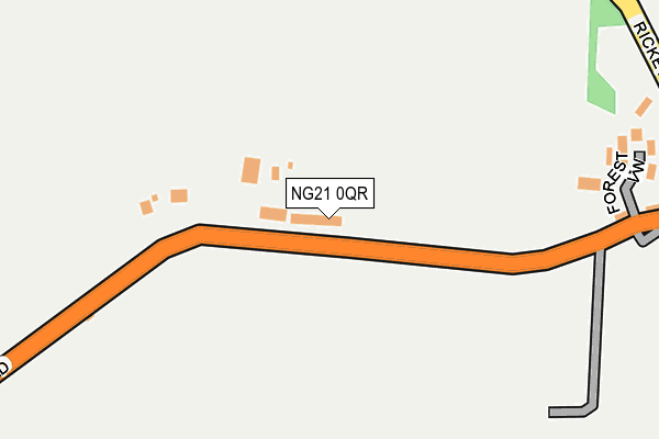 NG21 0QR map - OS OpenMap – Local (Ordnance Survey) NG21 0QR map - OS OpenMap – Local (Ordnance Survey)