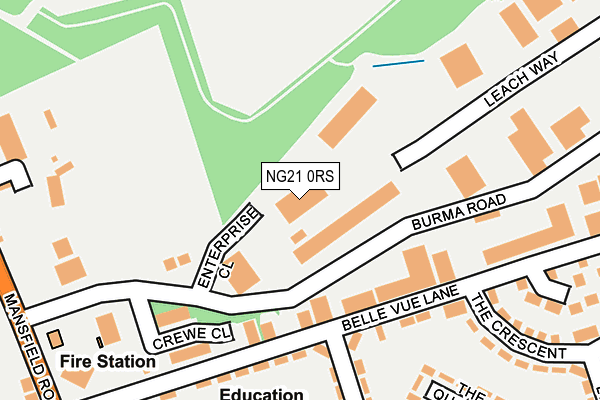 NG21 0RS map - OS OpenMap – Local (Ordnance Survey) NG21 0RS map - OS OpenMap – Local (Ordnance Survey)