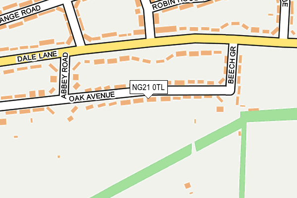 NG21 0TL map - OS OpenMap – Local (Ordnance Survey) NG21 0TL map - OS OpenMap – Local (Ordnance Survey)