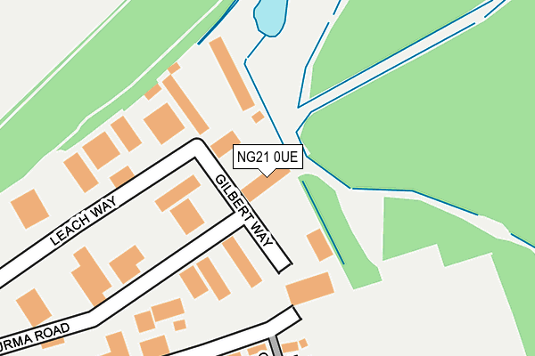 NG21 0UE map - OS OpenMap – Local (Ordnance Survey) NG21 0UE map - OS OpenMap – Local (Ordnance Survey)