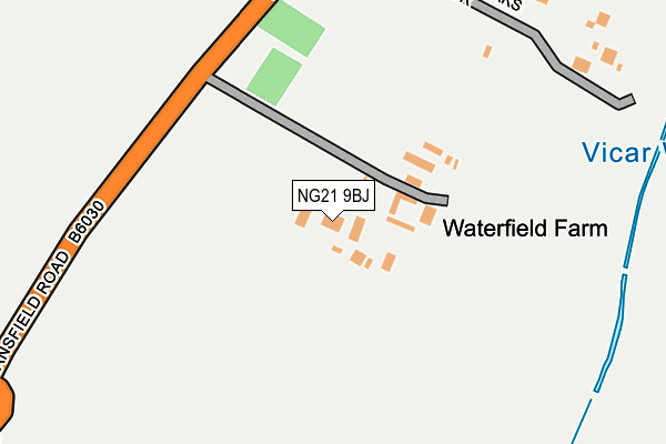 NG21 9BJ map - OS OpenMap – Local (Ordnance Survey) NG21 9BJ map - OS OpenMap – Local (Ordnance Survey)