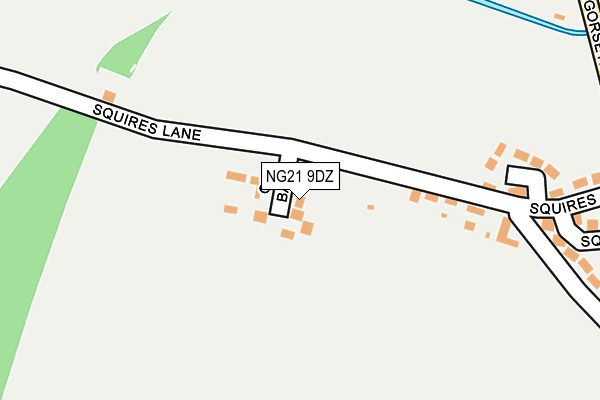 NG21 9DZ map - OS OpenMap – Local (Ordnance Survey) NG21 9DZ map - OS OpenMap – Local (Ordnance Survey)