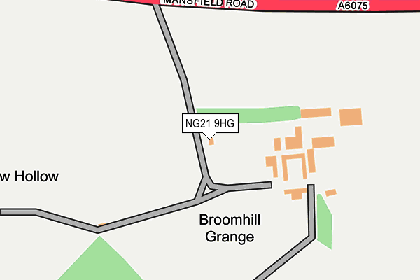 NG21 9HG map - OS OpenMap – Local (Ordnance Survey) NG21 9HG map - OS OpenMap – Local (Ordnance Survey)