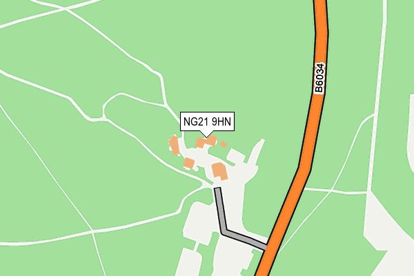 NG21 9HN map - OS OpenMap – Local (Ordnance Survey) NG21 9HN map - OS OpenMap – Local (Ordnance Survey)