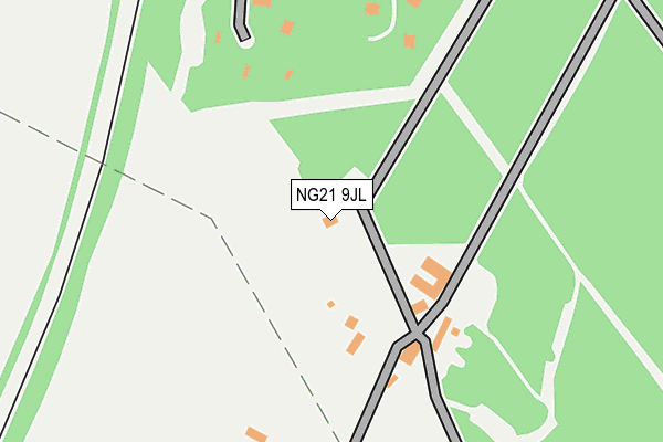 NG21 9JL map - OS OpenMap – Local (Ordnance Survey) NG21 9JL map - OS OpenMap – Local (Ordnance Survey)