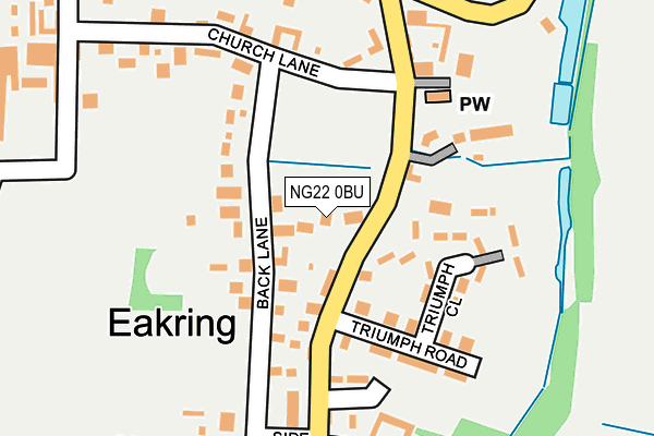NG22 0BU map - OS OpenMap – Local (Ordnance Survey) NG22 0BU map - OS OpenMap – Local (Ordnance Survey)
