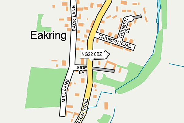 NG22 0BZ map - OS OpenMap – Local (Ordnance Survey) NG22 0BZ map - OS OpenMap – Local (Ordnance Survey)