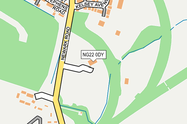 NG22 0DY map - OS OpenMap – Local (Ordnance Survey) NG22 0DY map - OS OpenMap – Local (Ordnance Survey)