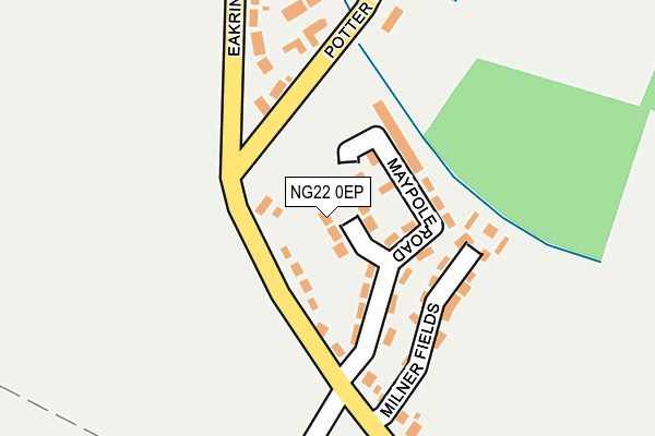 NG22 0EP map - OS OpenMap – Local (Ordnance Survey) NG22 0EP map - OS OpenMap – Local (Ordnance Survey)