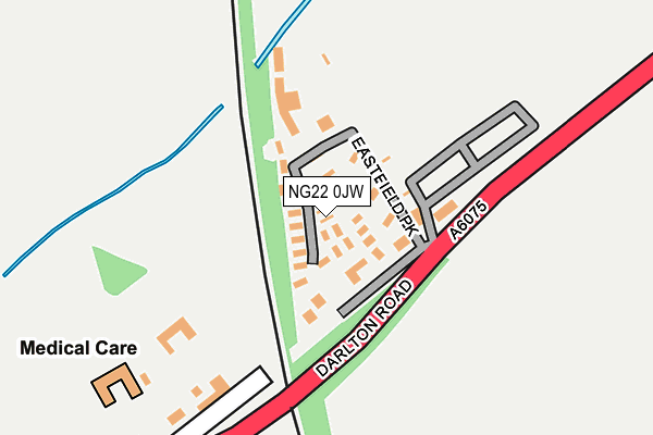 NG22 0JW map - OS OpenMap – Local (Ordnance Survey) NG22 0JW map - OS OpenMap – Local (Ordnance Survey)