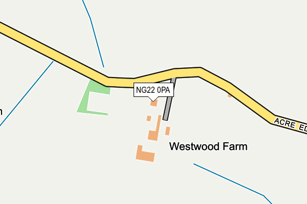 NG22 0PA map - OS OpenMap – Local (Ordnance Survey) NG22 0PA map - OS OpenMap – Local (Ordnance Survey)
