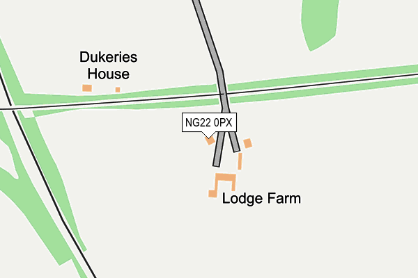 NG22 0PX map - OS OpenMap – Local (Ordnance Survey) NG22 0PX map - OS OpenMap – Local (Ordnance Survey)