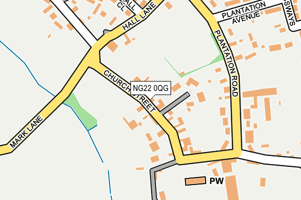 NG22 0QG map - OS OpenMap – Local (Ordnance Survey) NG22 0QG map - OS OpenMap – Local (Ordnance Survey)