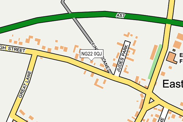 NG22 0QJ map - OS OpenMap – Local (Ordnance Survey) NG22 0QJ map - OS OpenMap – Local (Ordnance Survey)