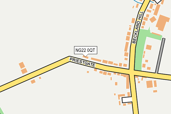 NG22 0QT map - OS OpenMap – Local (Ordnance Survey) NG22 0QT map - OS OpenMap – Local (Ordnance Survey)