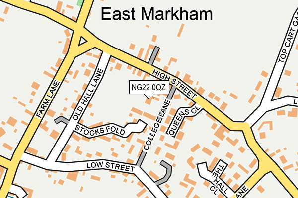 NG22 0QZ map - OS OpenMap – Local (Ordnance Survey) NG22 0QZ map - OS OpenMap – Local (Ordnance Survey)