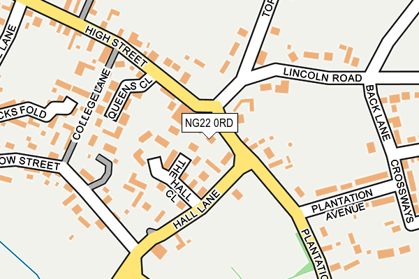 NG22 0RD map - OS OpenMap – Local (Ordnance Survey) NG22 0RD map - OS OpenMap – Local (Ordnance Survey)
