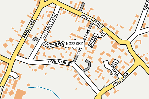 NG22 0RZ map - OS OpenMap – Local (Ordnance Survey) NG22 0RZ map - OS OpenMap – Local (Ordnance Survey)