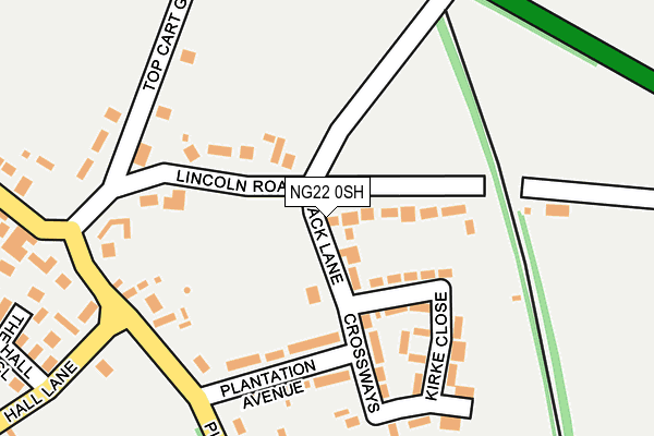 NG22 0SH map - OS OpenMap – Local (Ordnance Survey) NG22 0SH map - OS OpenMap – Local (Ordnance Survey)