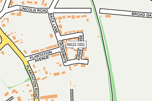 NG22 0SQ map - OS OpenMap – Local (Ordnance Survey) NG22 0SQ map - OS OpenMap – Local (Ordnance Survey)