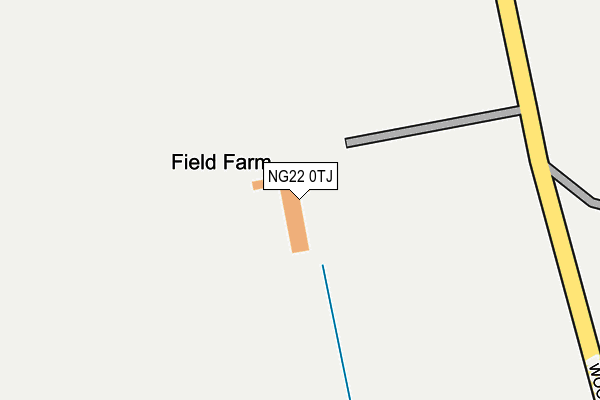 NG22 0TJ map - OS OpenMap – Local (Ordnance Survey) NG22 0TJ map - OS OpenMap – Local (Ordnance Survey)