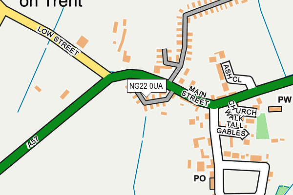 NG22 0UA map - OS OpenMap – Local (Ordnance Survey) NG22 0UA map - OS OpenMap – Local (Ordnance Survey)
