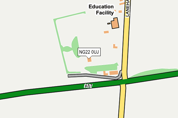 NG22 0UJ map - OS OpenMap – Local (Ordnance Survey) NG22 0UJ map - OS OpenMap – Local (Ordnance Survey)
