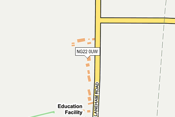 NG22 0UW map - OS OpenMap – Local (Ordnance Survey) NG22 0UW map - OS OpenMap – Local (Ordnance Survey)