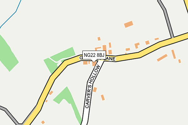 NG22 8BJ map - OS OpenMap – Local (Ordnance Survey)