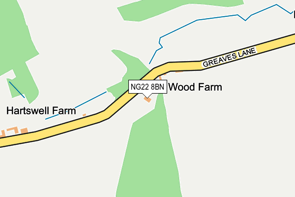 NG22 8BN map - OS OpenMap – Local (Ordnance Survey) NG22 8BN map - OS OpenMap – Local (Ordnance Survey)