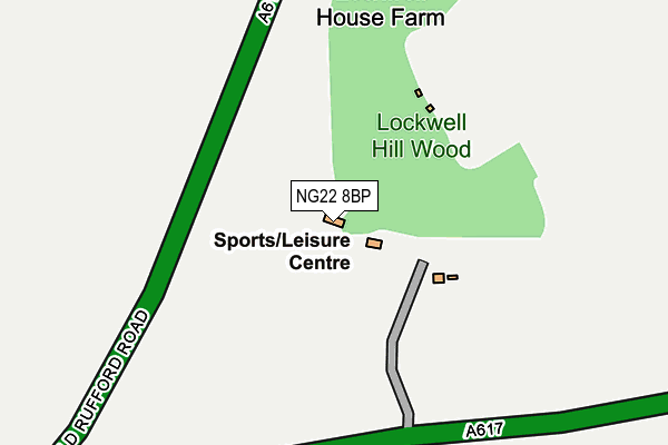 NG22 8BP map - OS OpenMap – Local (Ordnance Survey) NG22 8BP map - OS OpenMap – Local (Ordnance Survey)