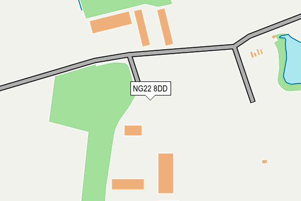 NG22 8DD map - OS OpenMap – Local (Ordnance Survey) NG22 8DD map - OS OpenMap – Local (Ordnance Survey)