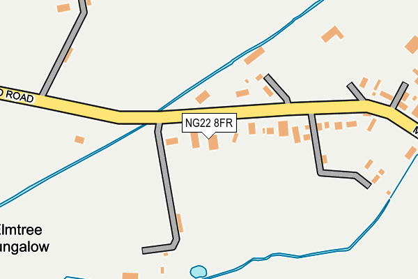 NG22 8FR map - OS OpenMap – Local (Ordnance Survey) NG22 8FR map - OS OpenMap – Local (Ordnance Survey)