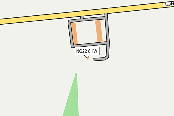 NG22 8HW map - OS OpenMap – Local (Ordnance Survey) NG22 8HW map - OS OpenMap – Local (Ordnance Survey)