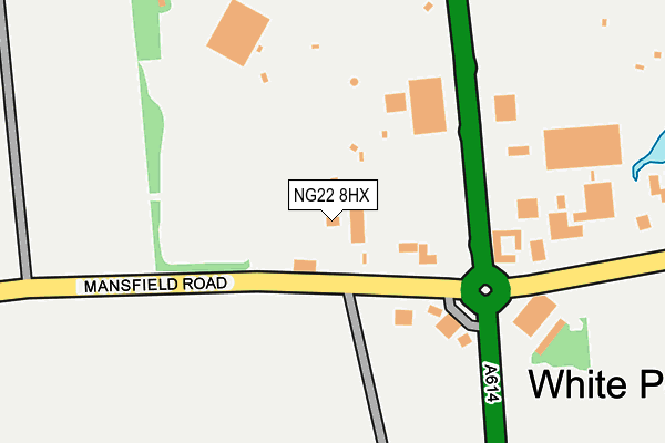 NG22 8HX map - OS OpenMap – Local (Ordnance Survey) NG22 8HX map - OS OpenMap – Local (Ordnance Survey)