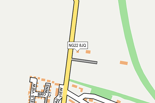 NG22 8JQ map - OS OpenMap – Local (Ordnance Survey) NG22 8JQ map - OS OpenMap – Local (Ordnance Survey)
