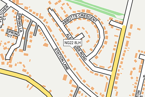 NG22 8LH map - OS OpenMap – Local (Ordnance Survey) NG22 8LH map - OS OpenMap – Local (Ordnance Survey)
