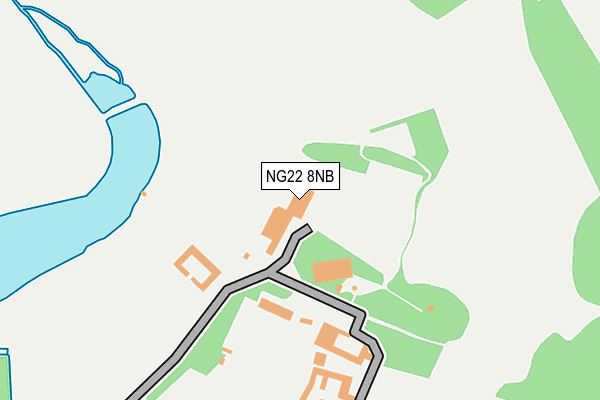 NG22 8NB map - OS OpenMap – Local (Ordnance Survey)