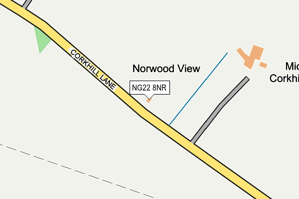 NG22 8NR map - OS OpenMap – Local (Ordnance Survey) NG22 8NR map - OS OpenMap – Local (Ordnance Survey)