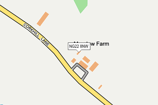 NG22 8NW map - OS OpenMap – Local (Ordnance Survey) NG22 8NW map - OS OpenMap – Local (Ordnance Survey)
