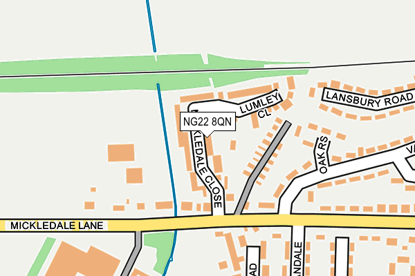 NG22 8QN map - OS OpenMap – Local (Ordnance Survey) NG22 8QN map - OS OpenMap – Local (Ordnance Survey)