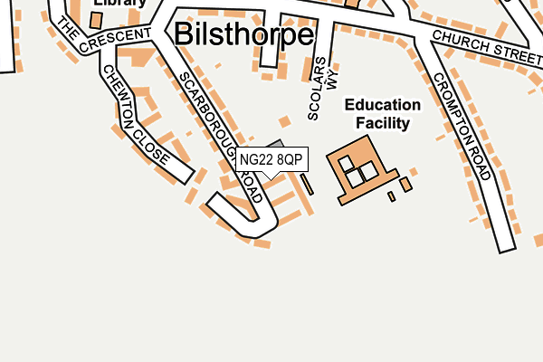 NG22 8QP map - OS OpenMap – Local (Ordnance Survey) NG22 8QP map - OS OpenMap – Local (Ordnance Survey)