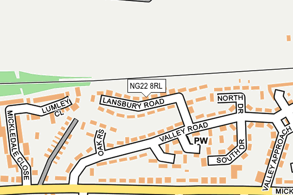NG22 8RL map - OS OpenMap – Local (Ordnance Survey) NG22 8RL map - OS OpenMap – Local (Ordnance Survey)